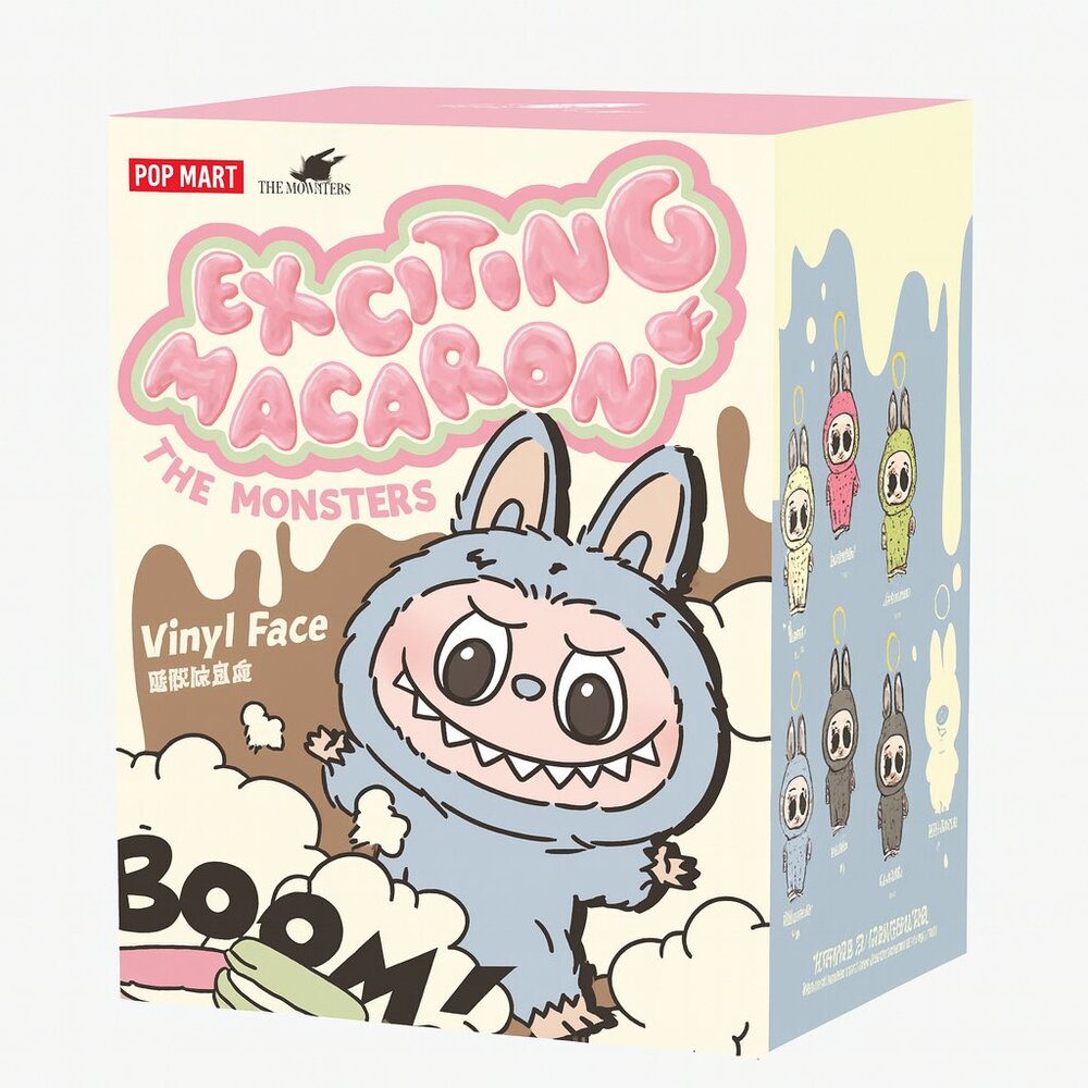 * USA * NEW Authentic Labubu Monsters Exciting Macaron vinyl (Single Blind Box)